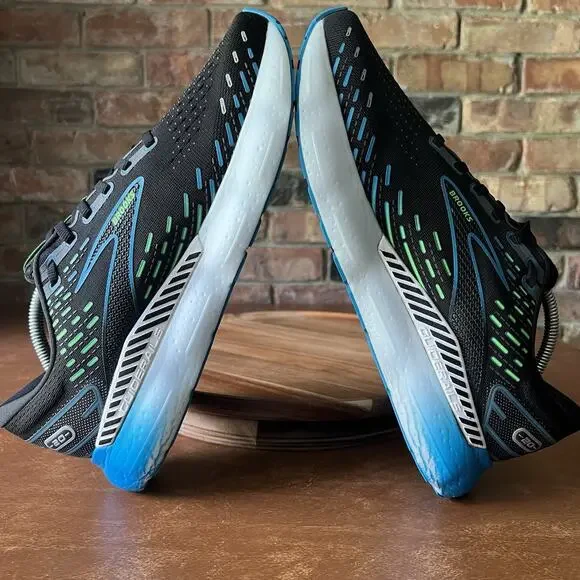 Brooks Glycerin GTS 20 Supportive Black Hawaiian Ocean Running Men's 11 Shoes - Picture 6 of 16